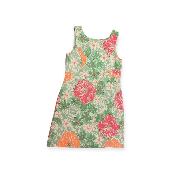 Lilly Pulitzer Eden Poolside Blue Beach Walk A-line Shift Dress Green Small​​ - Picture 2 of 4
